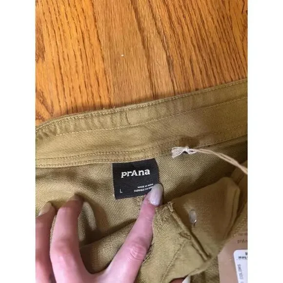 NWT! prAna Women’s Drawstring Khaki Pants Size L - Picture 2 of 4
